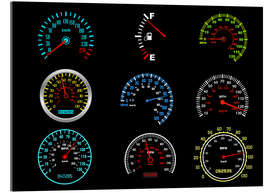 Akryylilasitaulu Speedometers for mph Fans