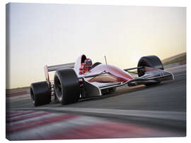 Canvas-taulu  F1 racing car in motion