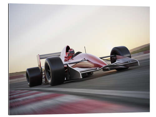 Gallery print F1 racing car in motion