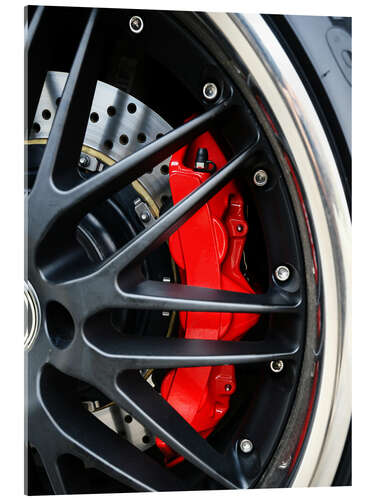 Akryylilasitaulu Red ceramic brakes