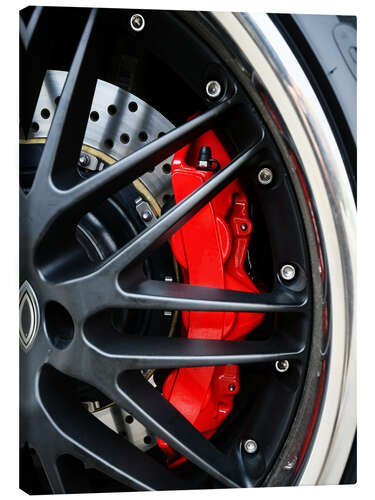 Lerretsbilde Red ceramic brakes