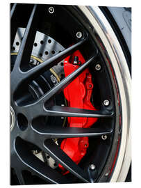 Galleritryk Red ceramic brakes