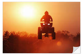 Wandsticker Quad fahren