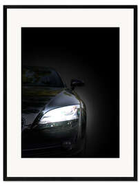 Plakat artystyczny premium w ramie The eye of the sports car