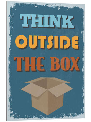 Cuadro de aluminio Think outside the box