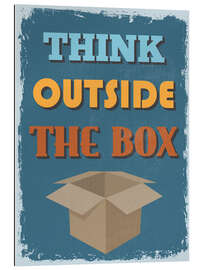 Tableau en plexi-alu Think outside the box