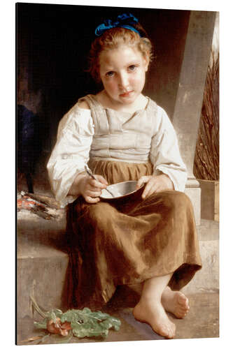 Aluminium print Gruel (Little Girl Eating her Soup), 1872