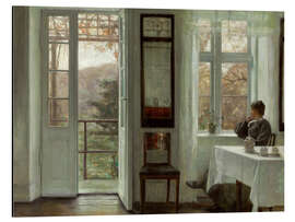 Magnettafel Frau des Künstlers an einem Fenster