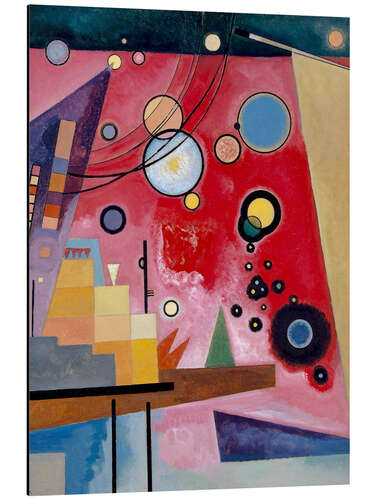 Tableau en aluminium Rouge Lourd