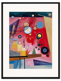 Gerahmter Kunstdruck Schweres Rot - Wassily Kandinsky