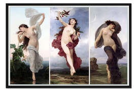 Gerahmter Kunstdruck Die Tageszeiten (Triptychon)