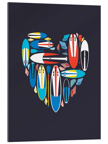 Galleritryk Surfboard Love