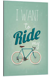 Magnettafel I want to ride my bike