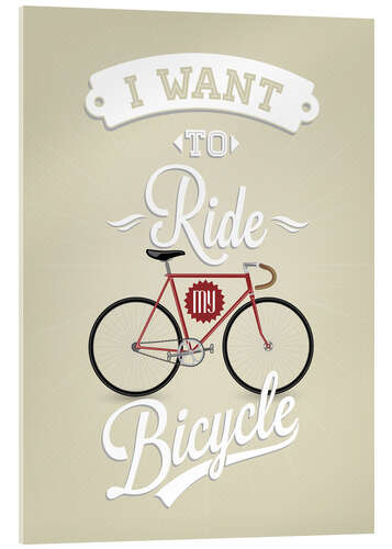 Cuadro de metacrilato I want to ride my bicycle