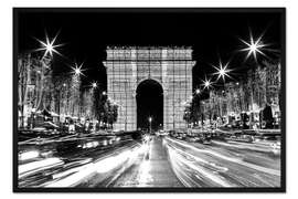 Gerahmter Kunstdruck ARC DE TRIOMPHE * PARIS