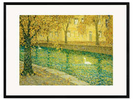 Framed art print Le Canal, Annecy