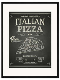 Gerahmter Kunstdruck Italian Pizza