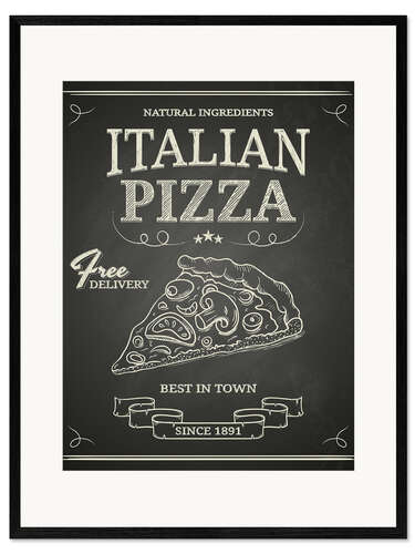 Framed art print Italian Pizza