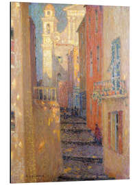 Magnettafel Die Straße zur Kirche