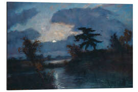 Magnettafel Mondnacht im Teufelsmoor