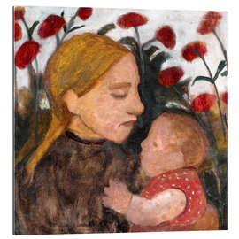 Galleritryck Young woman with child