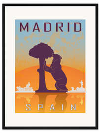 Gerahmter Kunstdruck Madrid