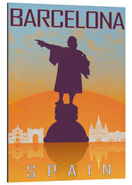 Magnettafel Barcelona - Kolumbus