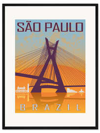 Gerahmter Kunstdruck Sao Paulo