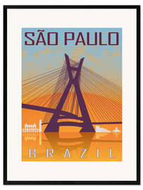 Gerahmter Kunstdruck Sao Paulo