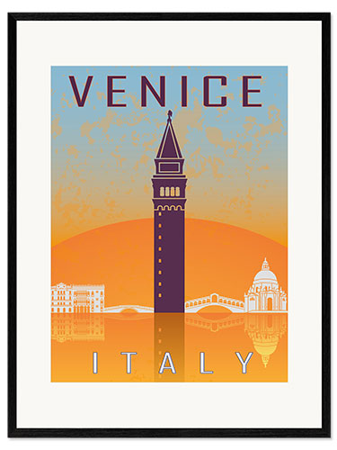 Impresión de arte enmarcada Venice