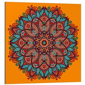 Magnettafel Mandala Orange II