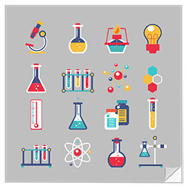 Naklejka na ścianę Chemistry Basics