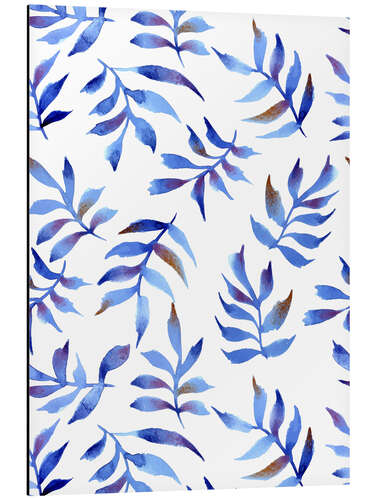 Aluminium print Blue foliage