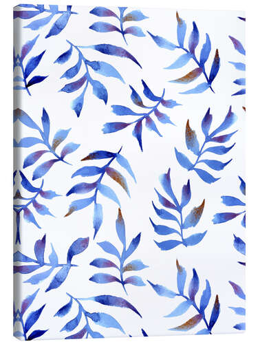 Canvas print Blue foliage