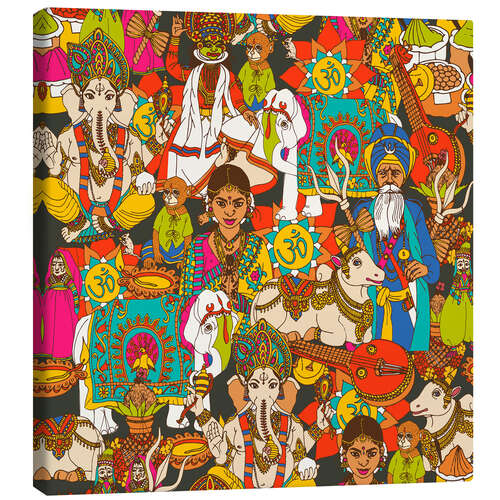 Canvas print Indian pattern