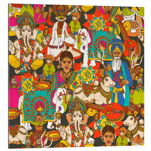 Gallery print Indian pattern