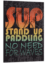 Stampa su alluminio Stand up paddling