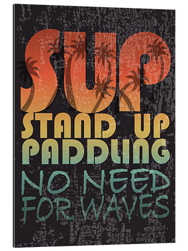 Gallery print Stand up paddling