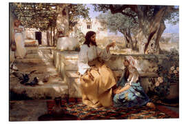 Magnettafel Christus bei Maria und Martha