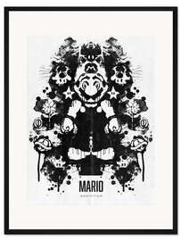 Gerahmter Kunstdruck Mario Inkblot