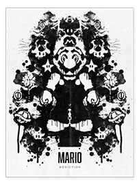 Wall print  Mario Inkblot - Barrett Biggers