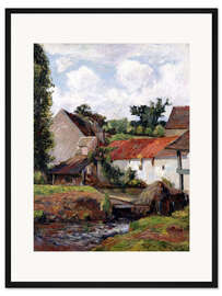 Gerahmter Kunstdruck Bauernhof in Osny