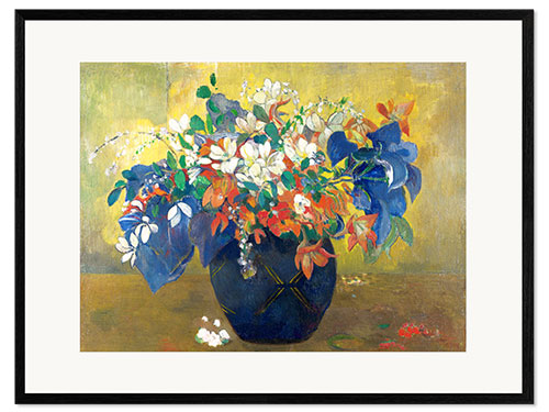 Ingelijste kunstdruk Flowers in a vase