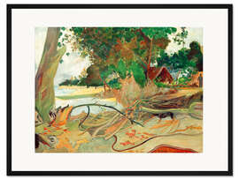 Gerahmter Kunstdruck Te burao, der Hibiskusbaum