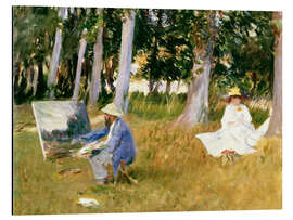 Magnettafel Claude Monet, am Waldrand malend