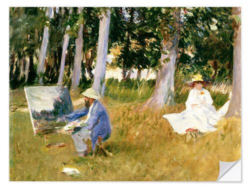 Selvklebende plakat painting Claude Monet, near the forest