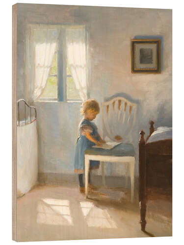 Wood print Sunlight in the nursery