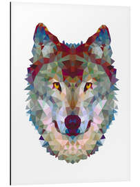 Magnettafel Polygonwolf