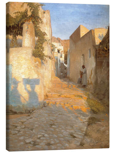 Canvas print Street Scene in Tunisia