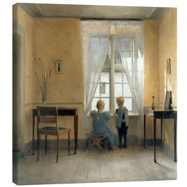 Canvas print  At the window - Peter Vilhelm Ilsted